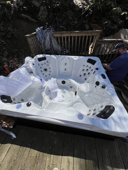 Turnkey hot tub installation Boone Banner Elk NC